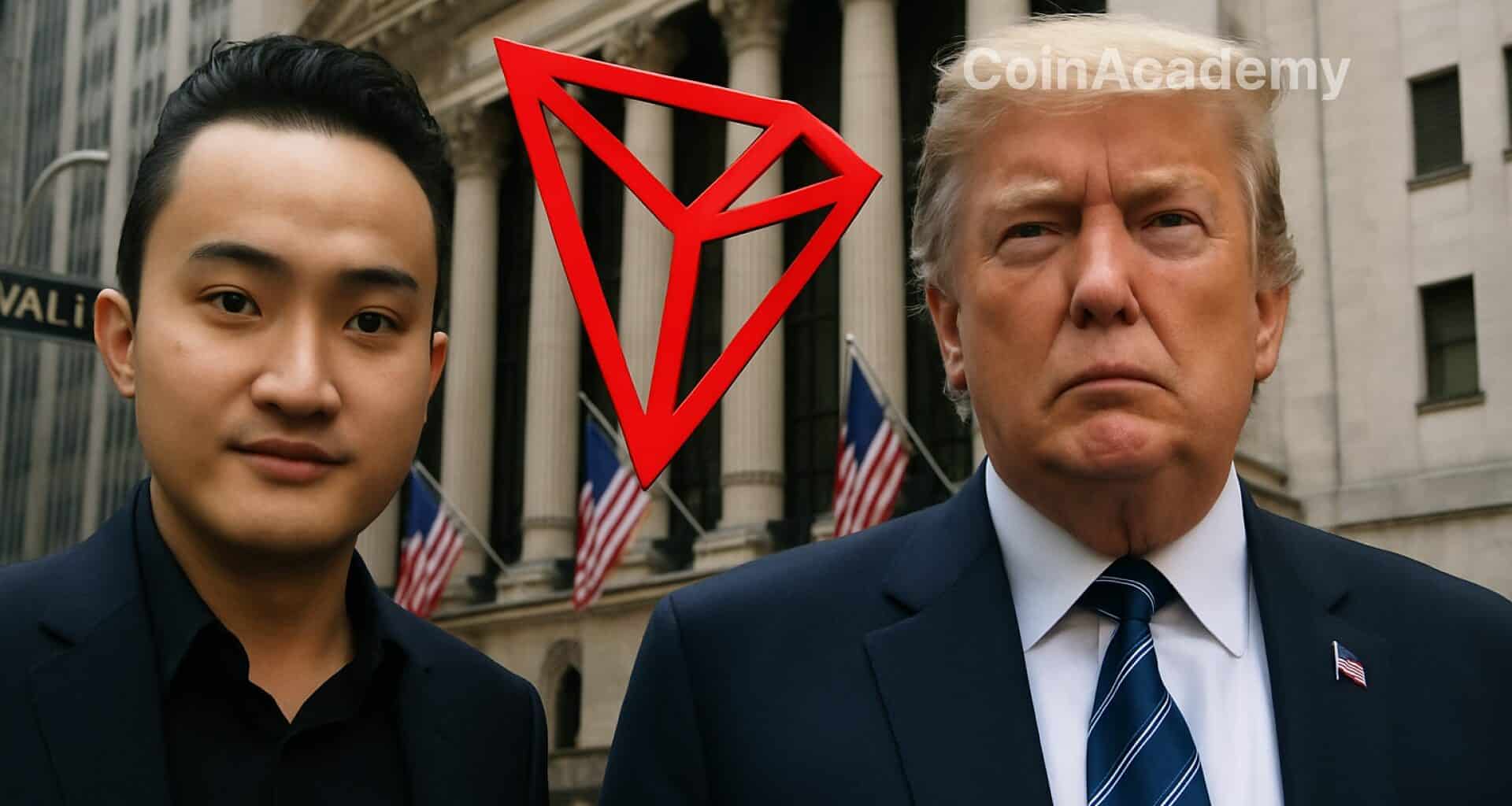 tron trx justin sun trump bourse ipo