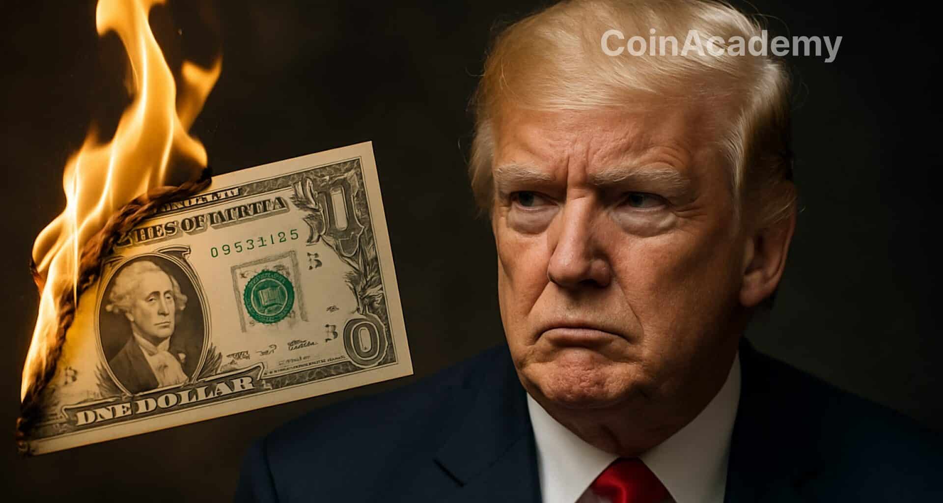 trump dollar chute usa