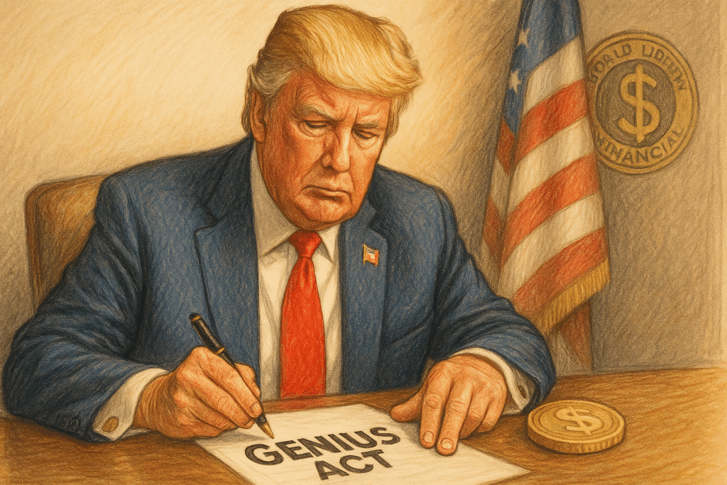 genius act stablecoin trump