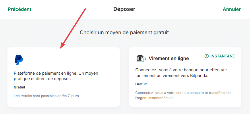 achat crypto paypal bitpanda guide