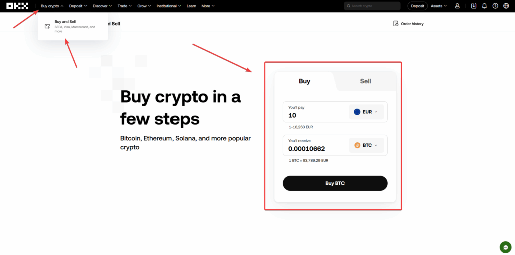 achat crypto paypal okx