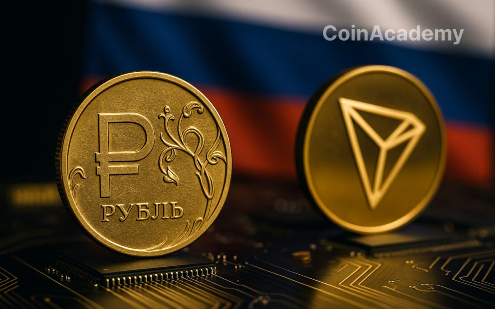rouble stablecoin russie tron