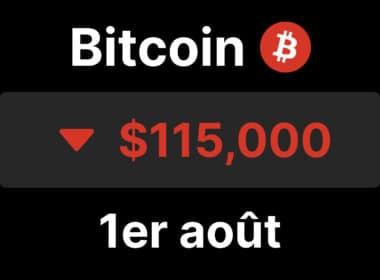 BTC bitcoin 115 chute