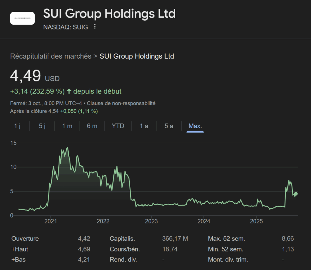 Sui Group Holding LTD