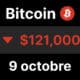btc bitcoin or argent chute