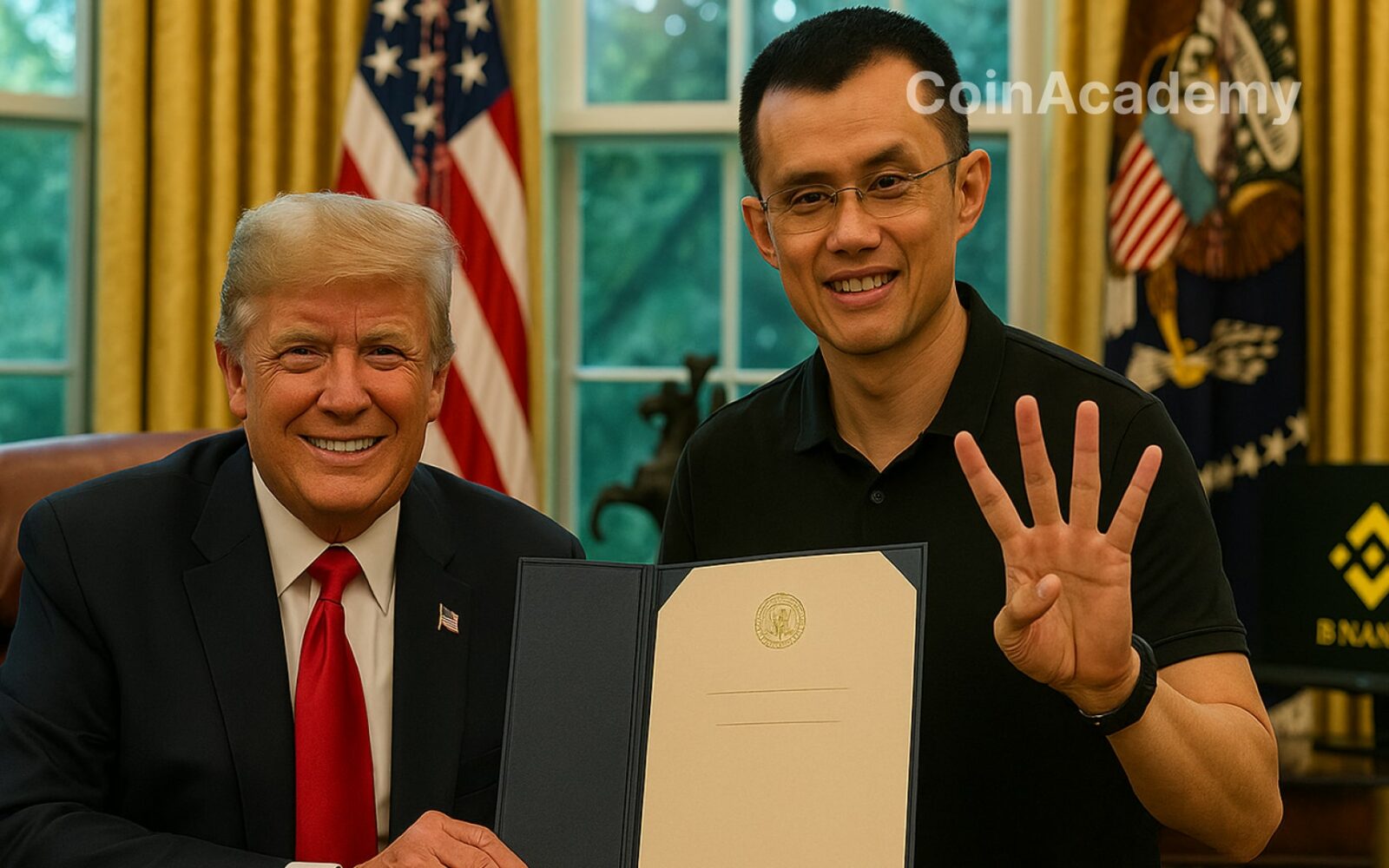 cz binance trump grace presidentielle