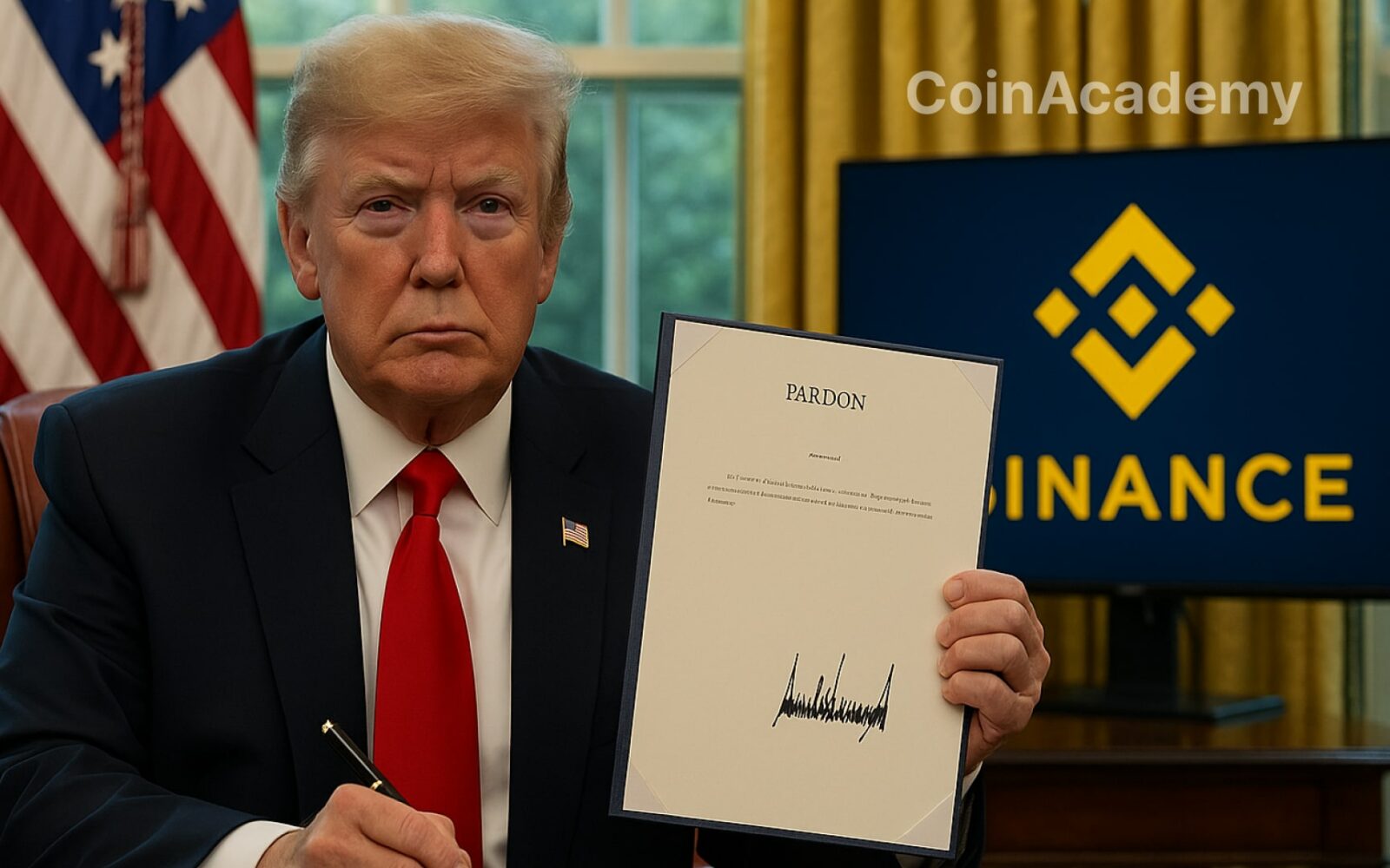trump cz pardon binance