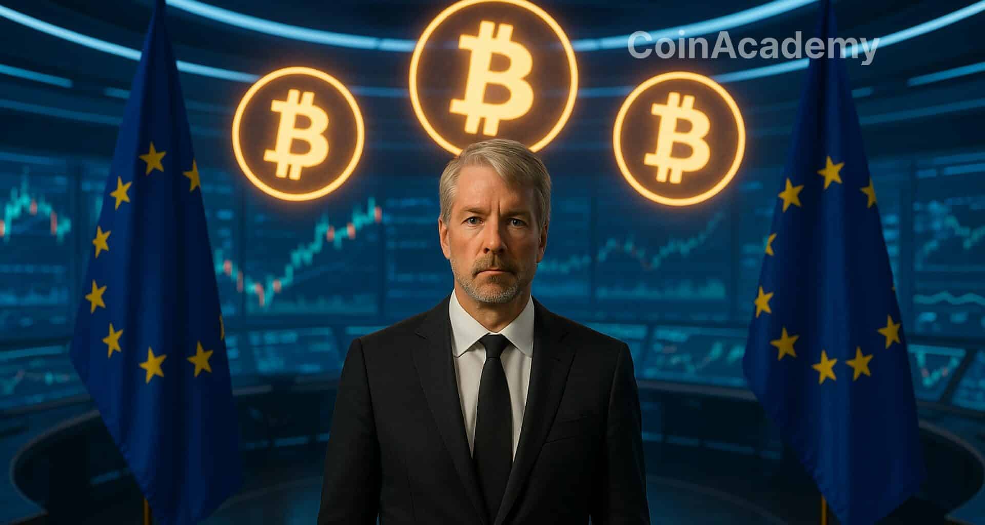 michael saylor bitcoin btc europe levee