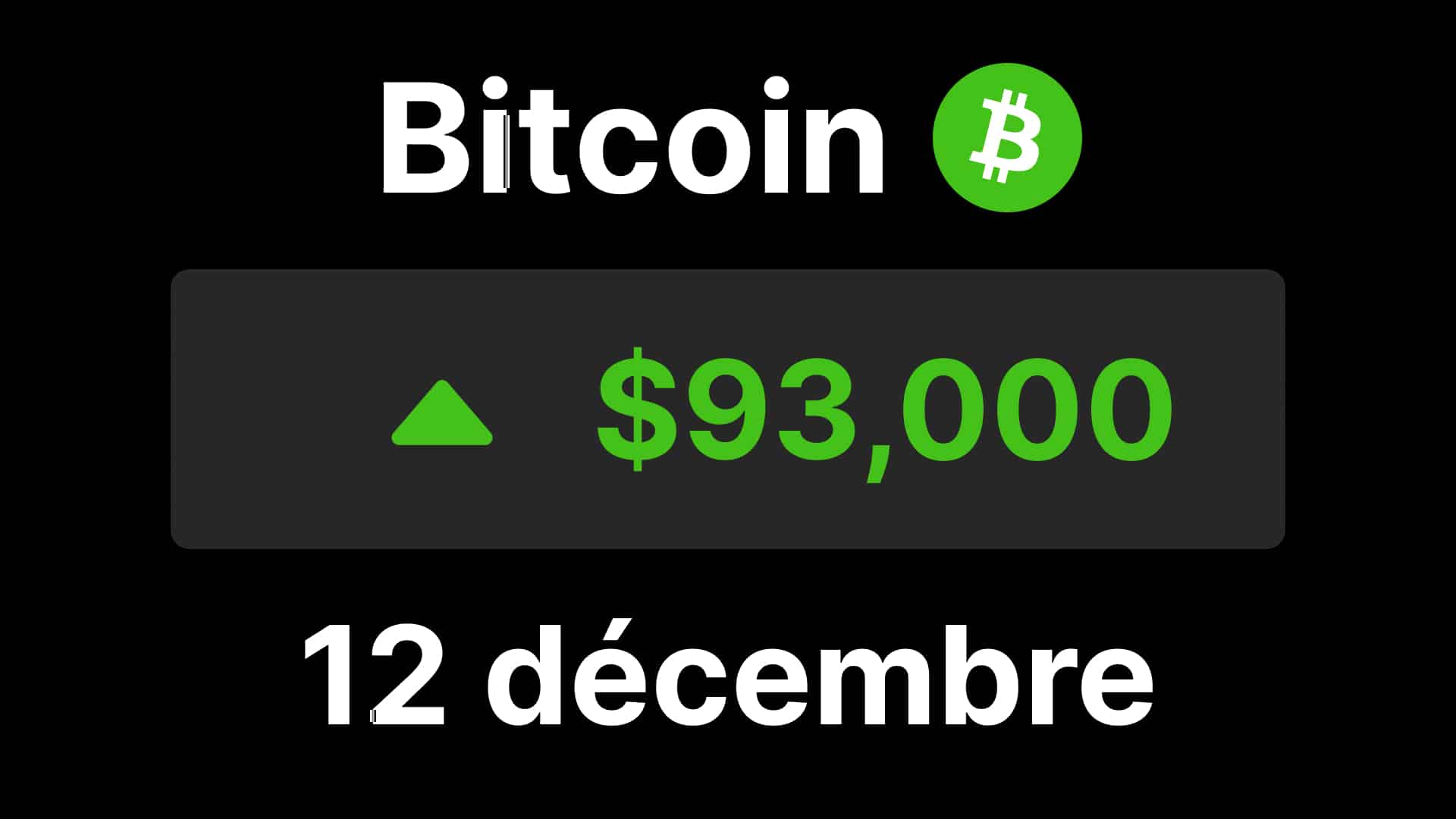 BTC : Bitcoin rebondit vers 93 000 dollars, mais les altcoins restent sous pression