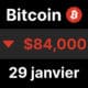 btc bitcoin chute 84