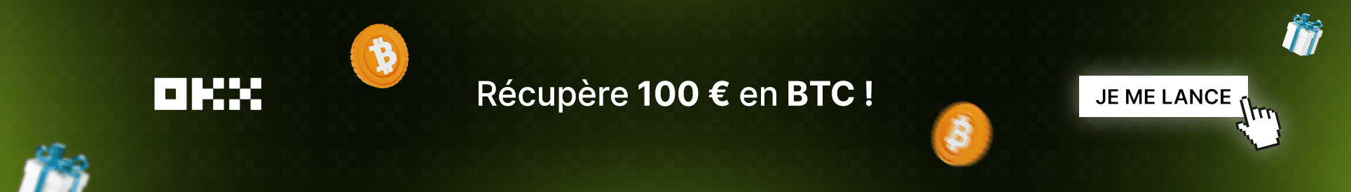 Bannière bonus BTC OKX