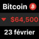 btc bitcoin sous 65