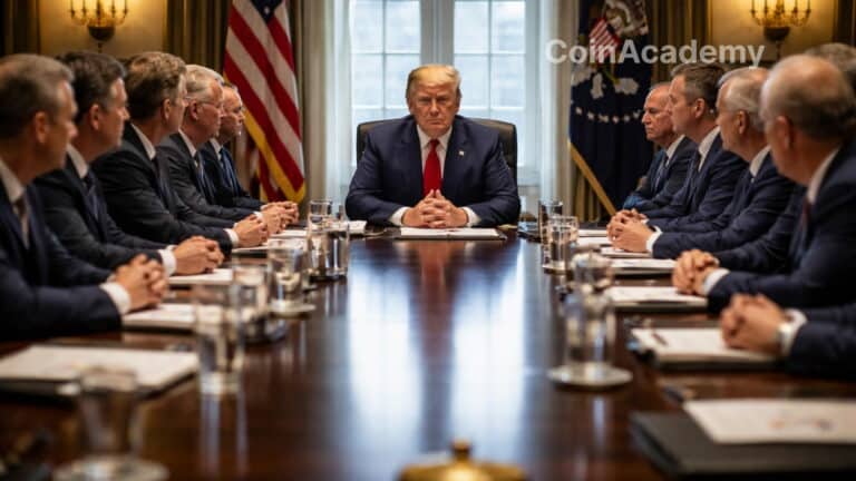 trump maison blanche loi crypto stablecoins banques