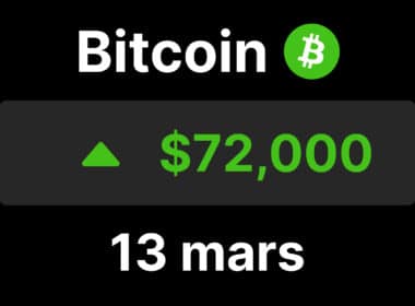 Btc bitcoin 72 hausse