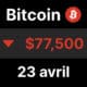 Bitcoin btc chute 80 78