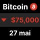 Btc bitcoin 75 or avantage