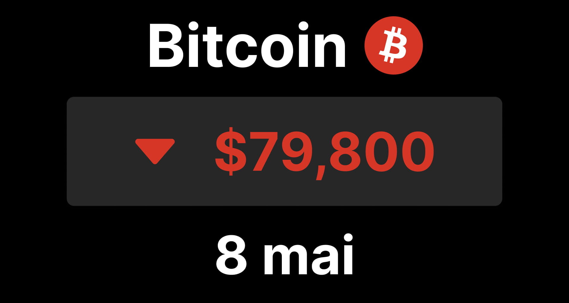 Btc bitcoin sous 80