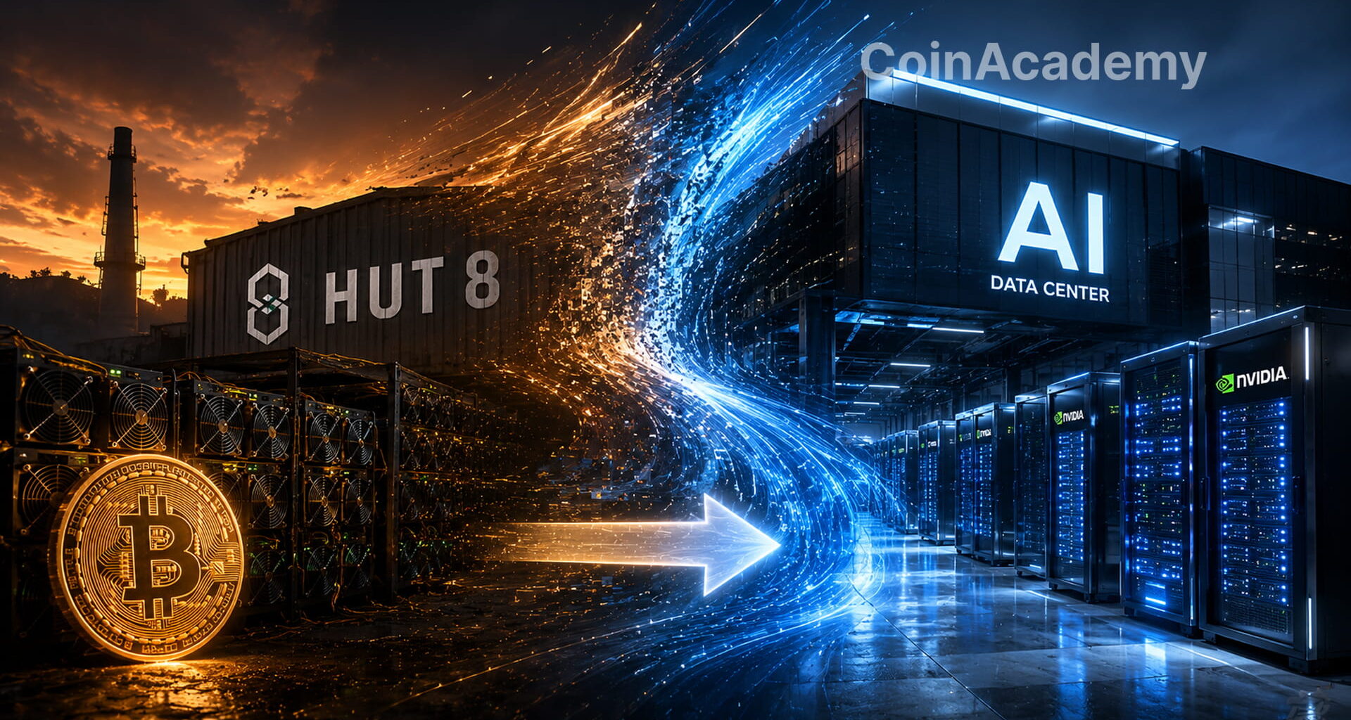 Hut 8 mining ia data center contrat 9 milliards