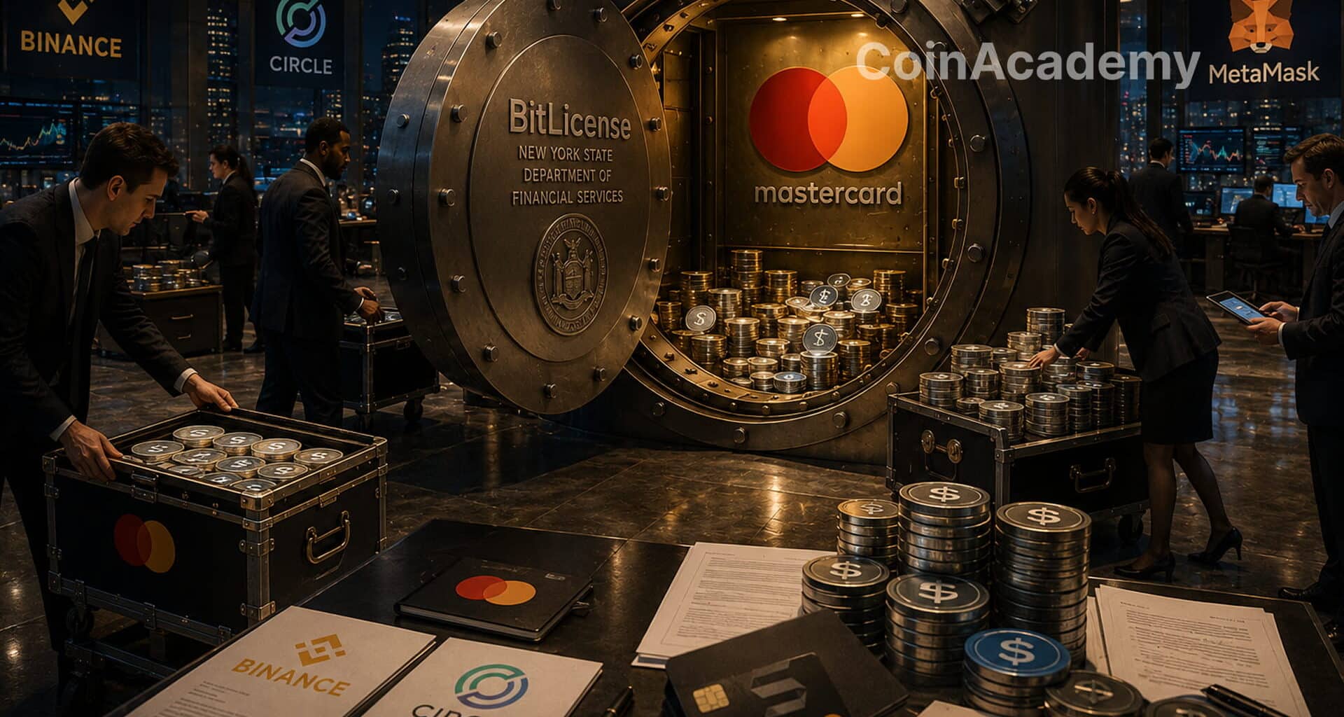 Mastercard licence new york bitlicense crypto paiements