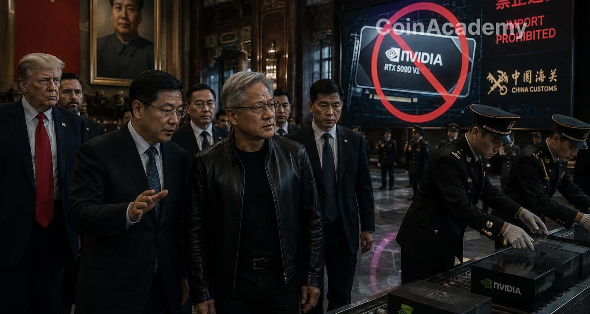 Nvda nvidia puce gaming bannit chine huang