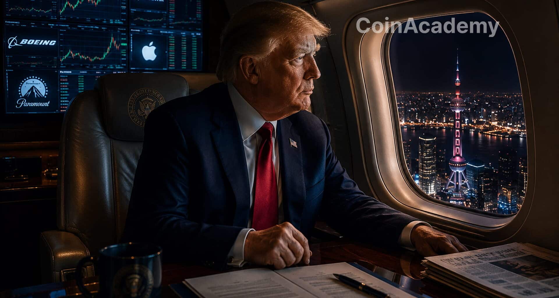 Trump centaines millions bourse t1 apple boeing nvidia palantir