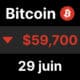 Bitcoin btc 60 treve usa iran actions