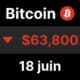 Btc bitcoin chute 64 iran usa