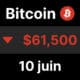 Btc bitcoin chute or fed taux