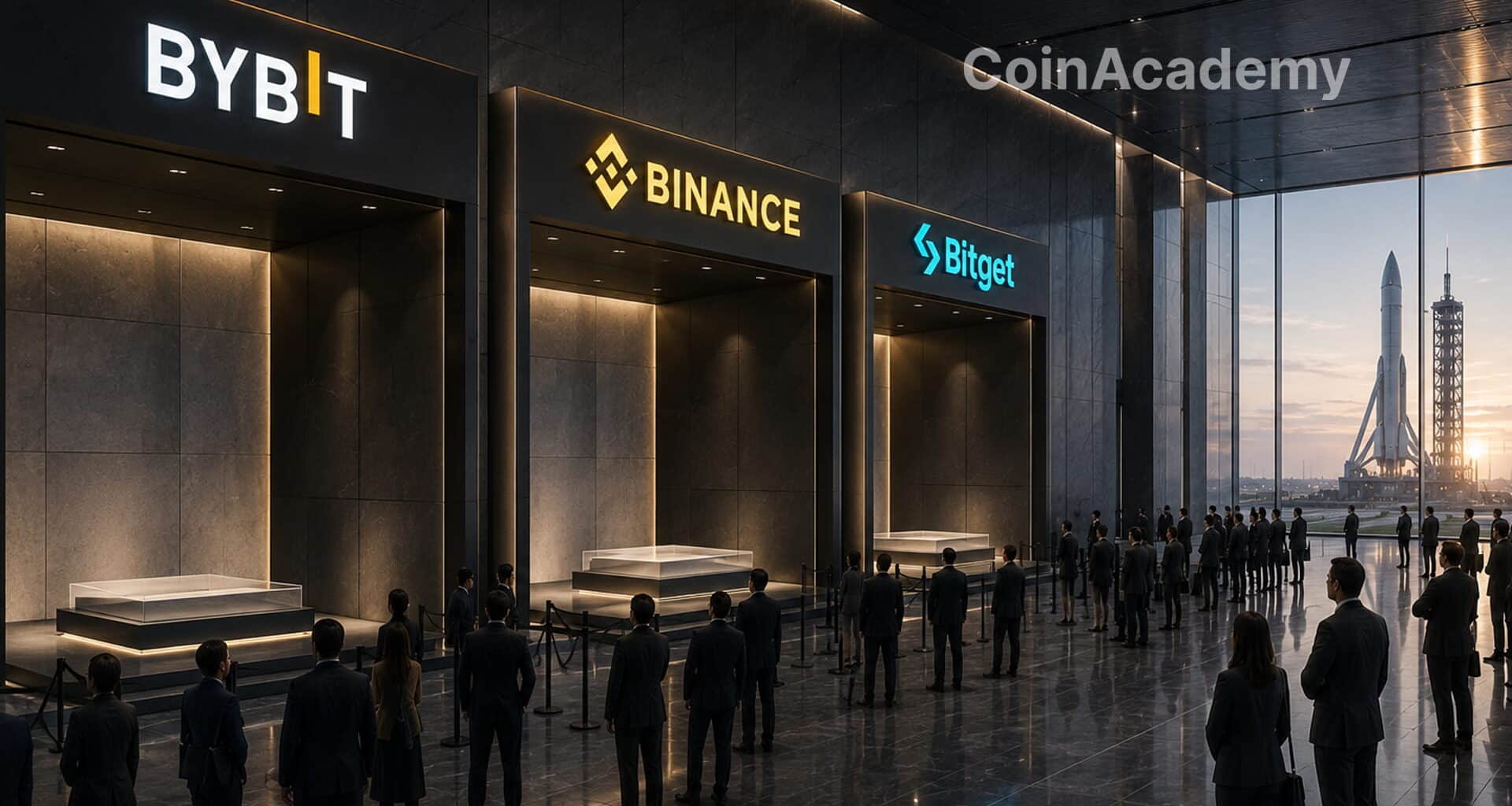 Bybit binance bitget spacex actions tokenisees xstocks