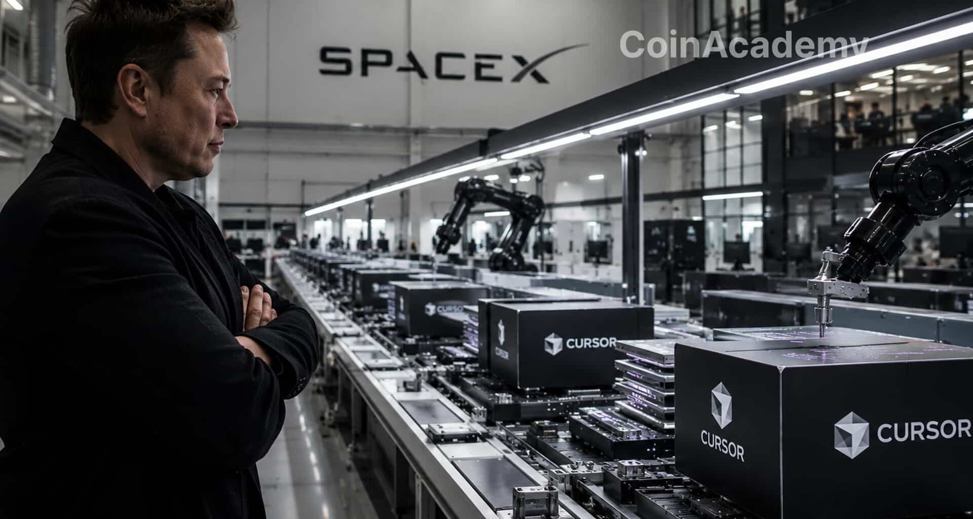 Elon musk spacex rachete cursor spcx