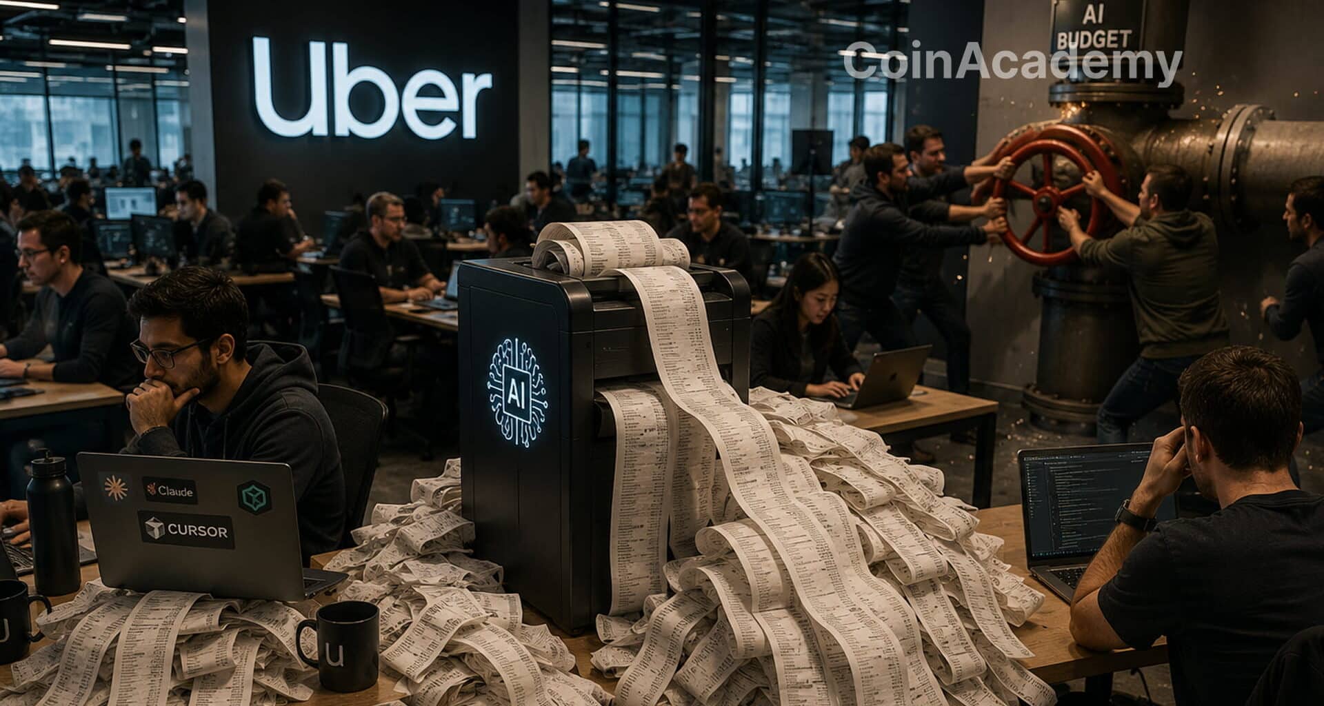 Uber plafonne depenses IA employes budget