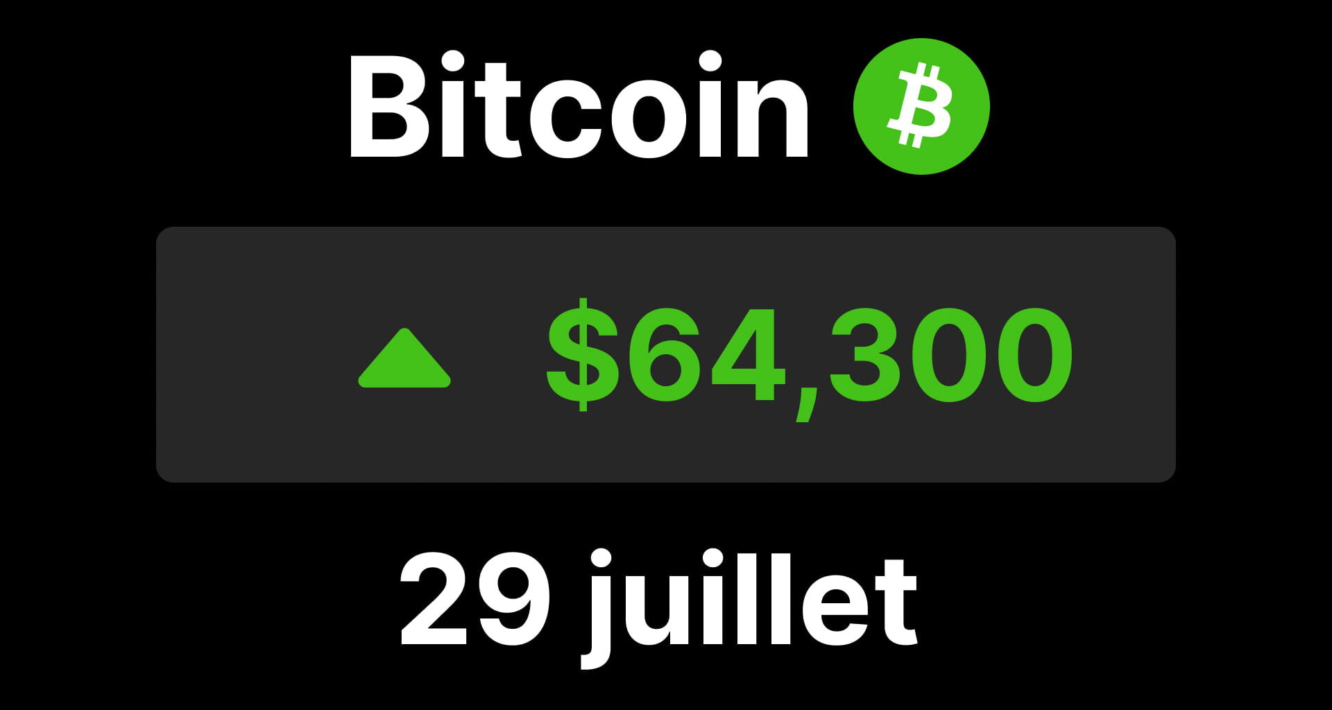 Bitcoin btc 64 coree chute