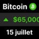 Bitcoin btc 65 chute inflation