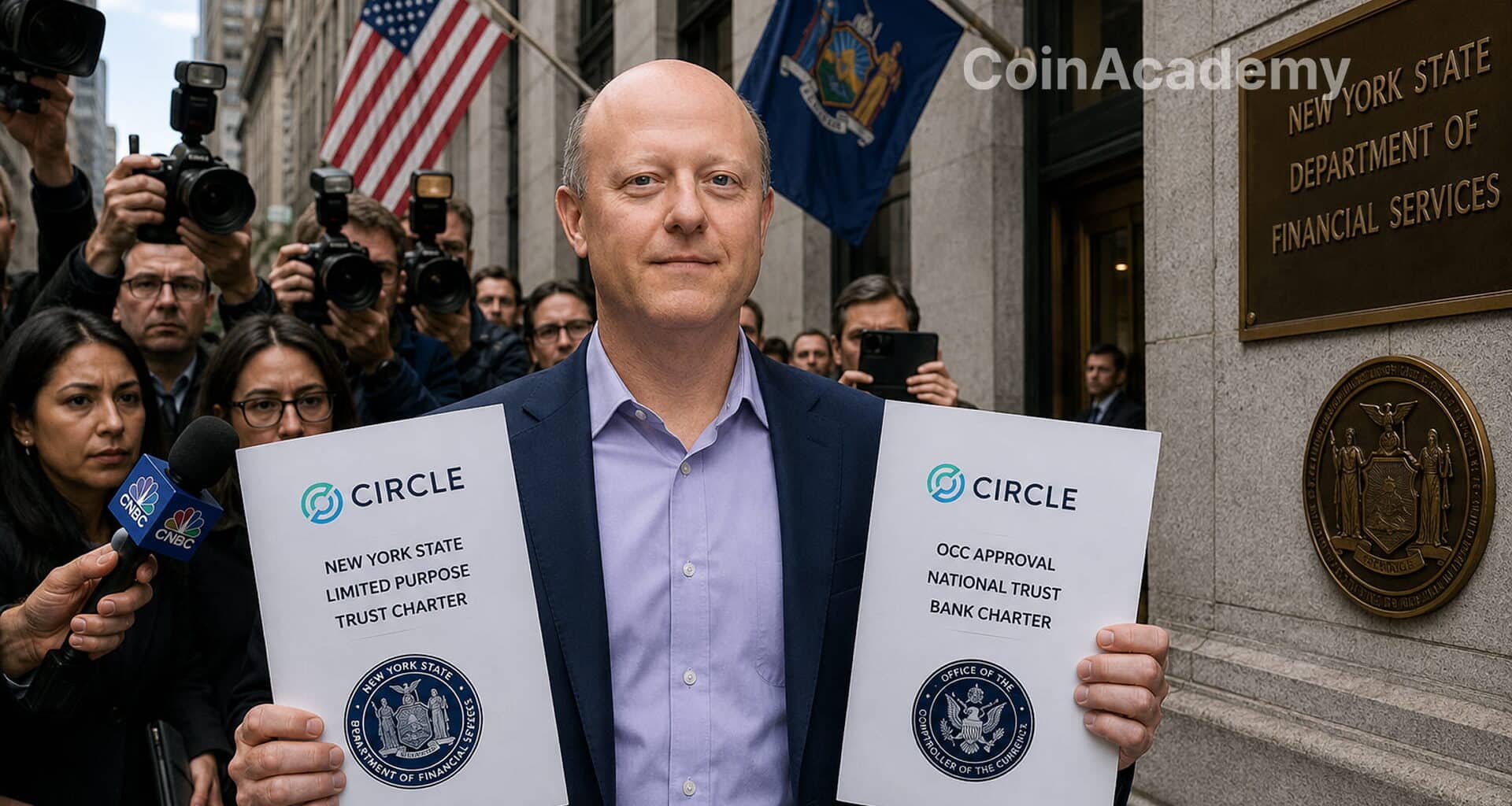 Circle charte trust new york agrement bancaire
