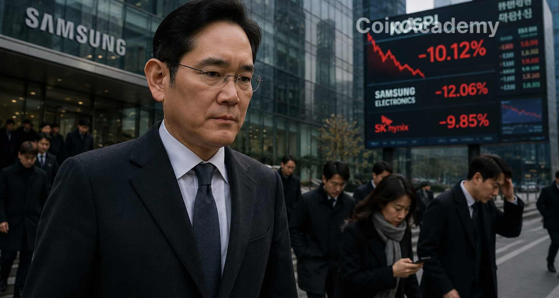 Kospi semi conducteurs chute asie coree samsung