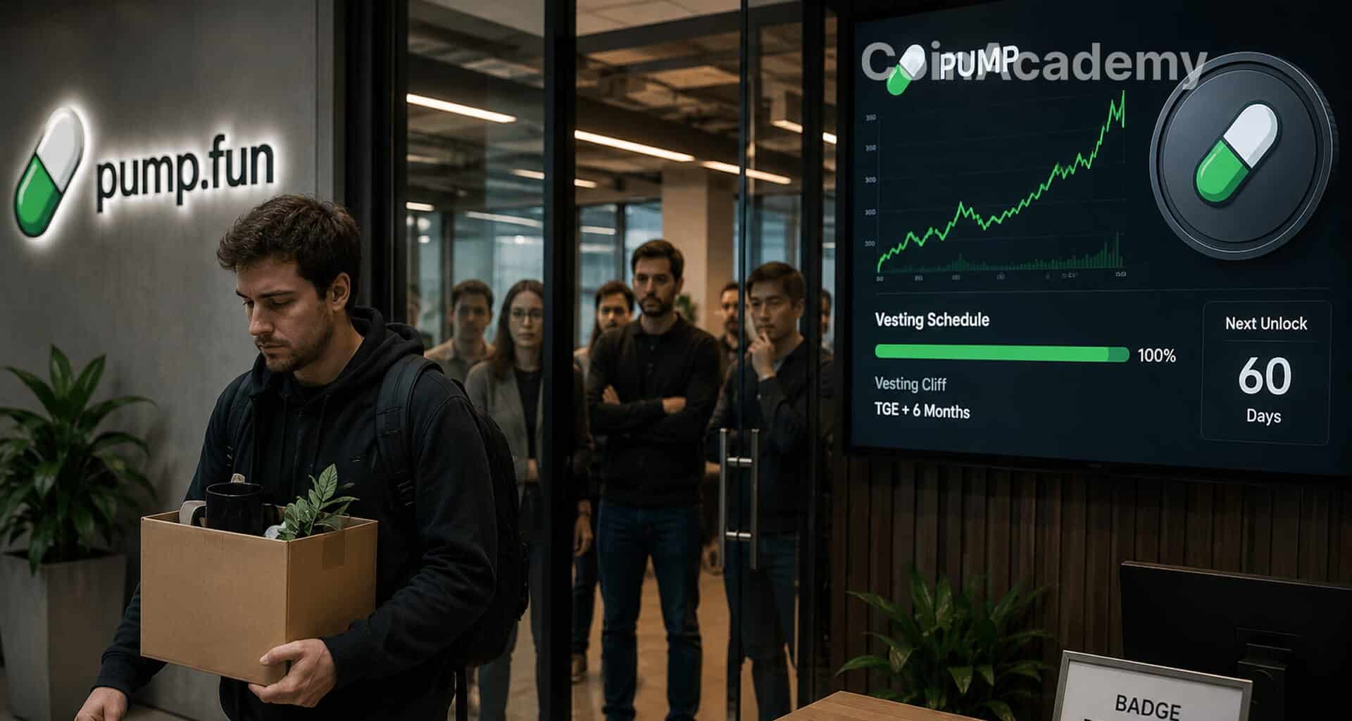 Pumpfun licencie salaries avant unlock tokens pump