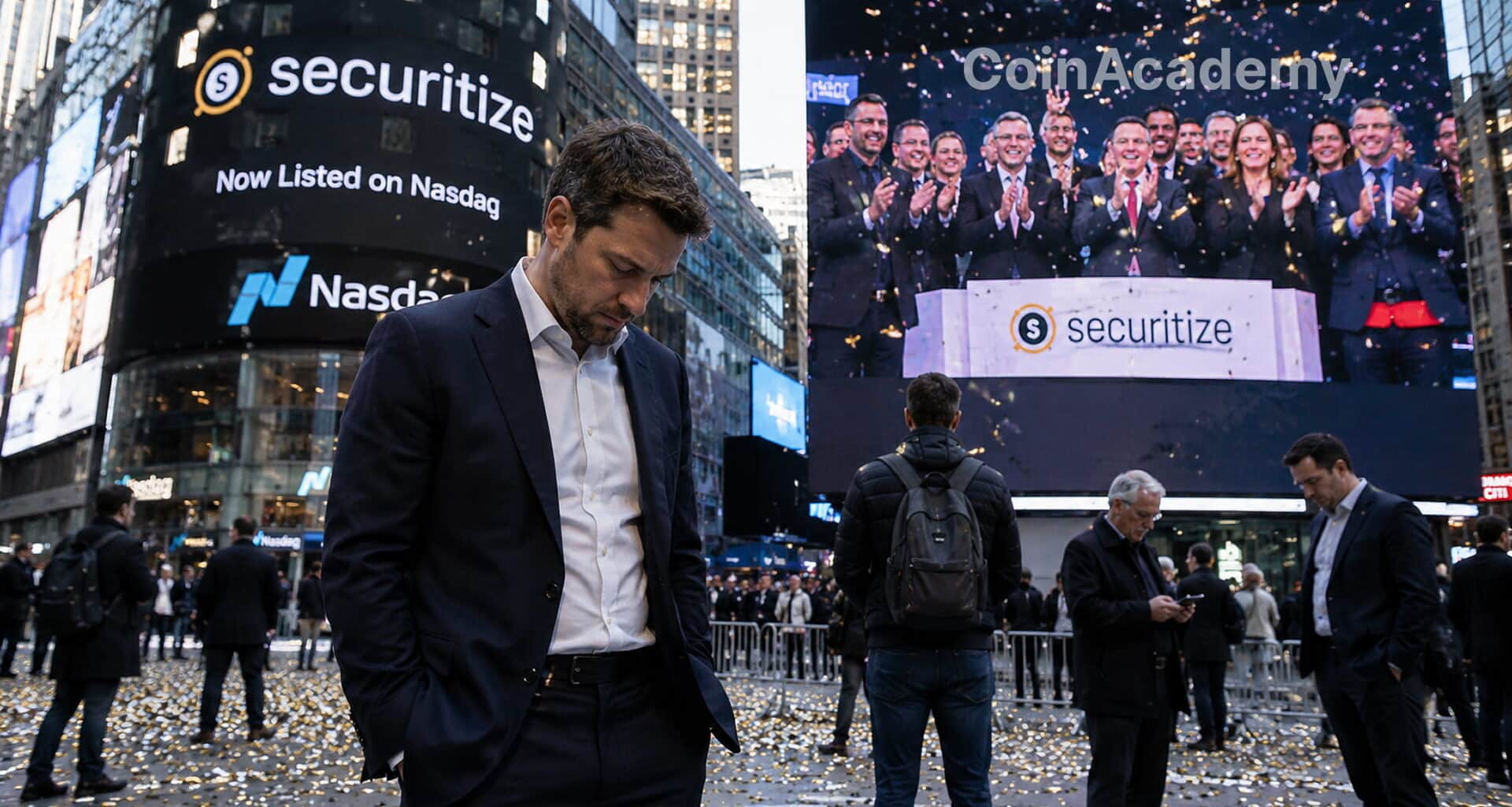 Securitize chute 40 entree bourse blackrock tokenisation