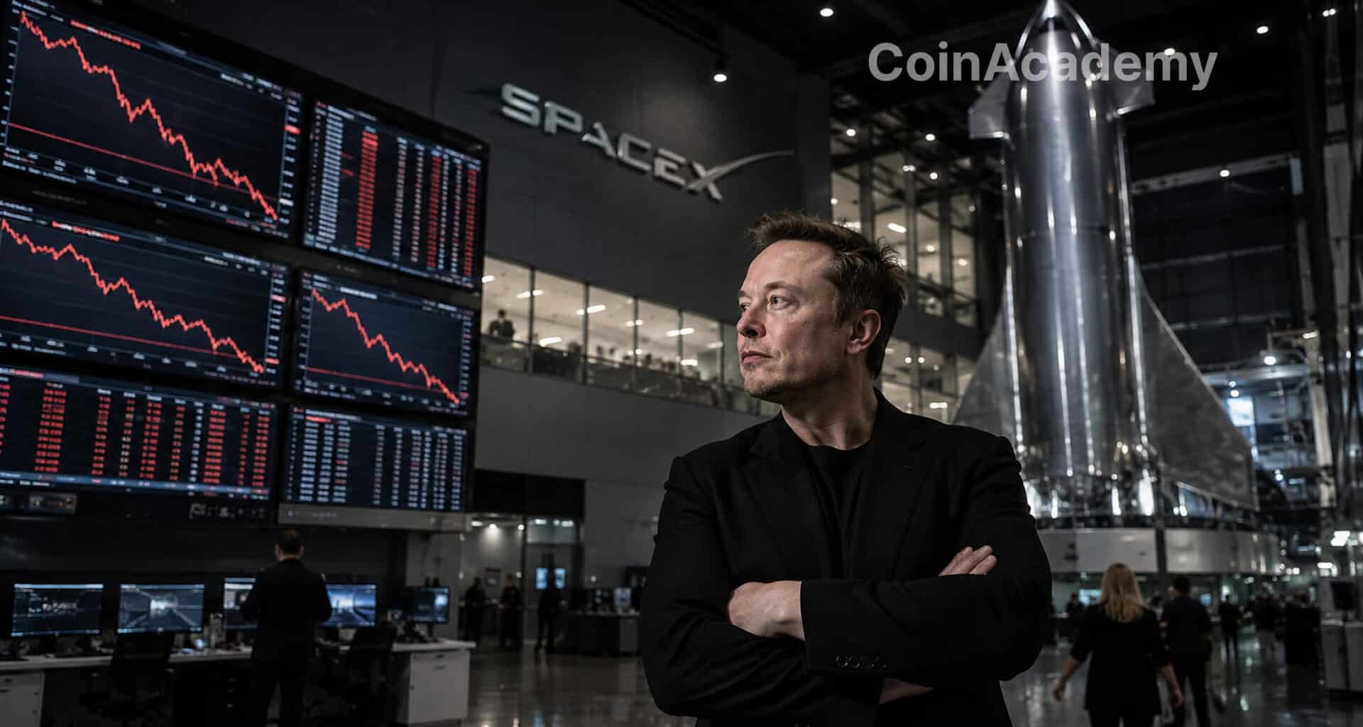 Spacex spcx elon musk chute 1000 milliards