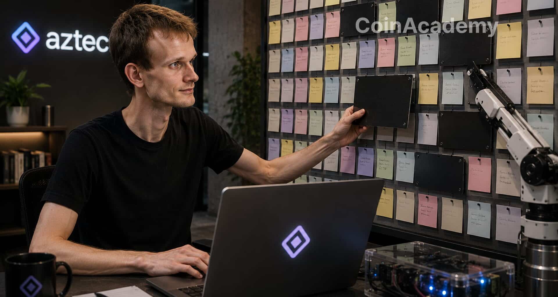 Vitalik buterin vibecode billboard anonyme