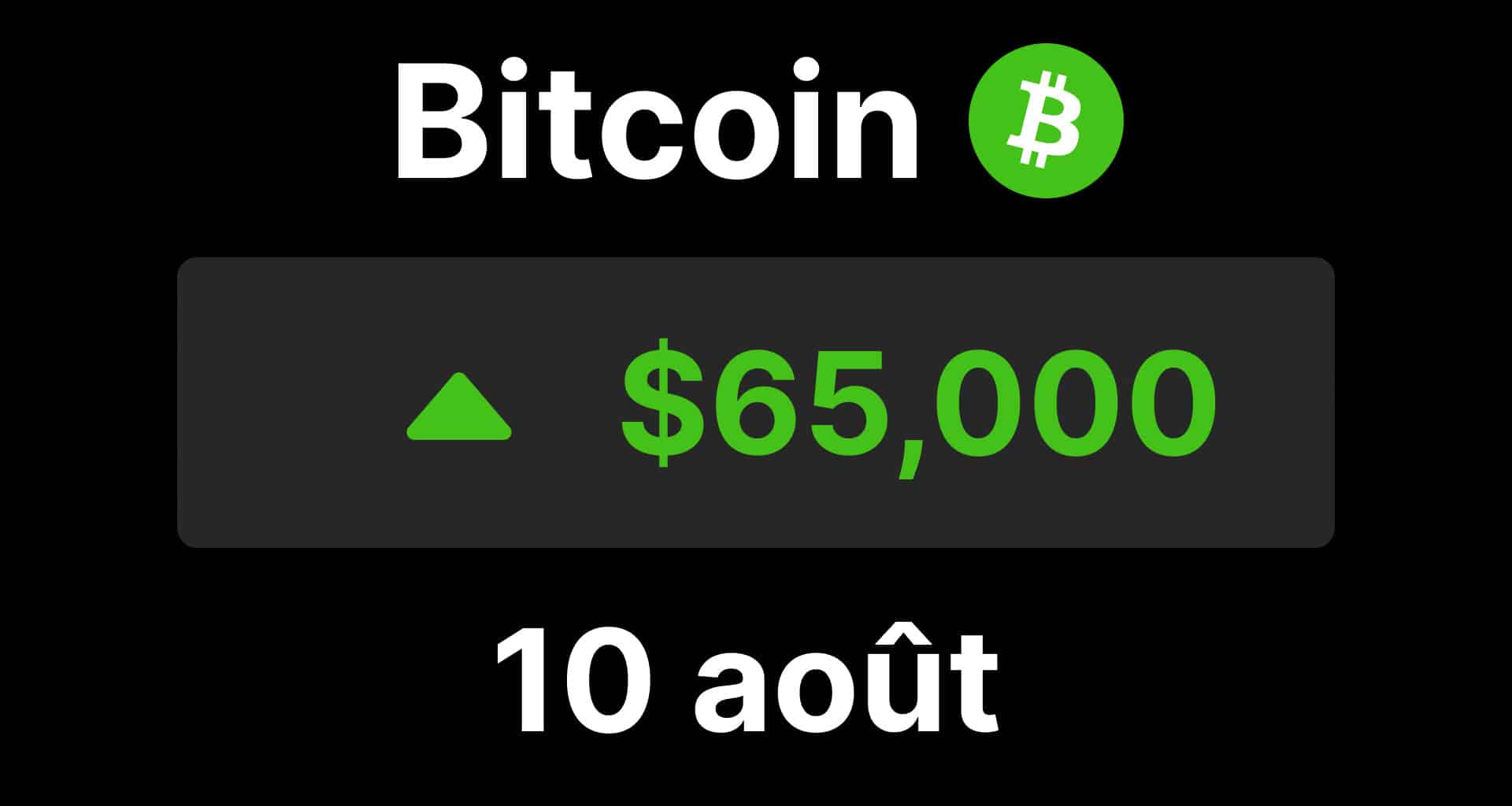 Bitcoin btc 65 avant inflation