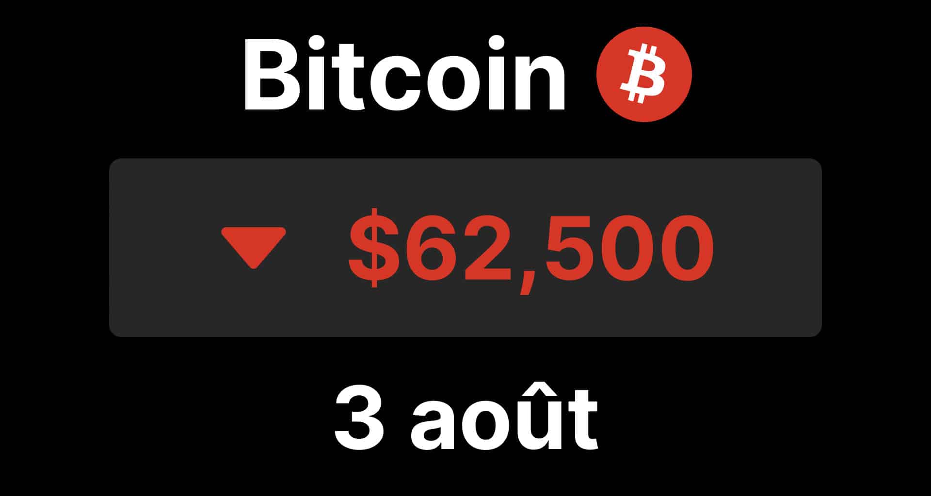 Bitcoin btc chute sous 63 coldcard