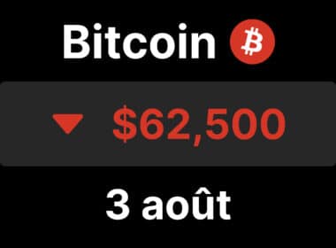 Bitcoin btc chute sous 63 coldcard