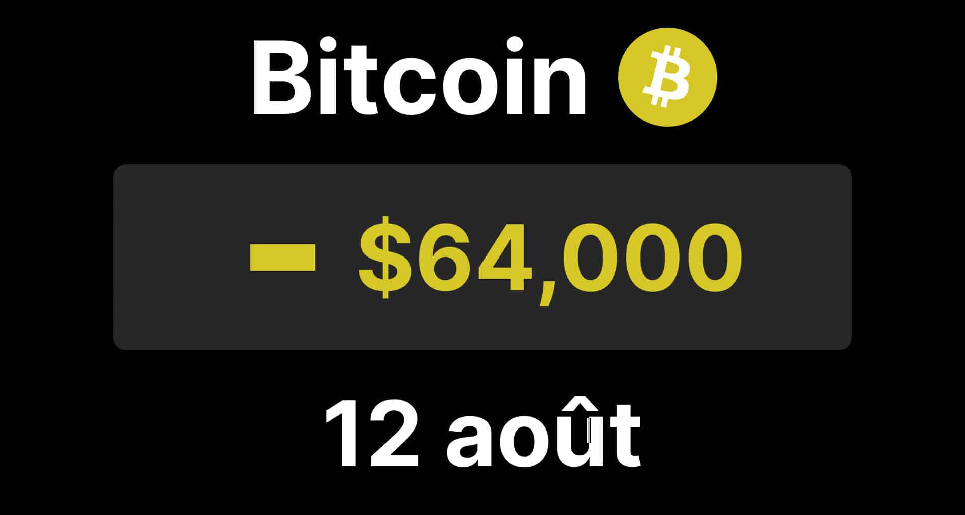 Bitcoin btc stagne 64 bnb doge