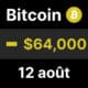 Bitcoin btc stagne 64 bnb doge