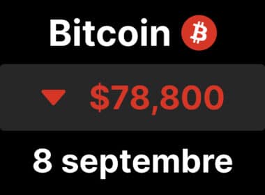 Bitcoin recule 78800