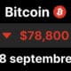 Bitcoin recule 78800