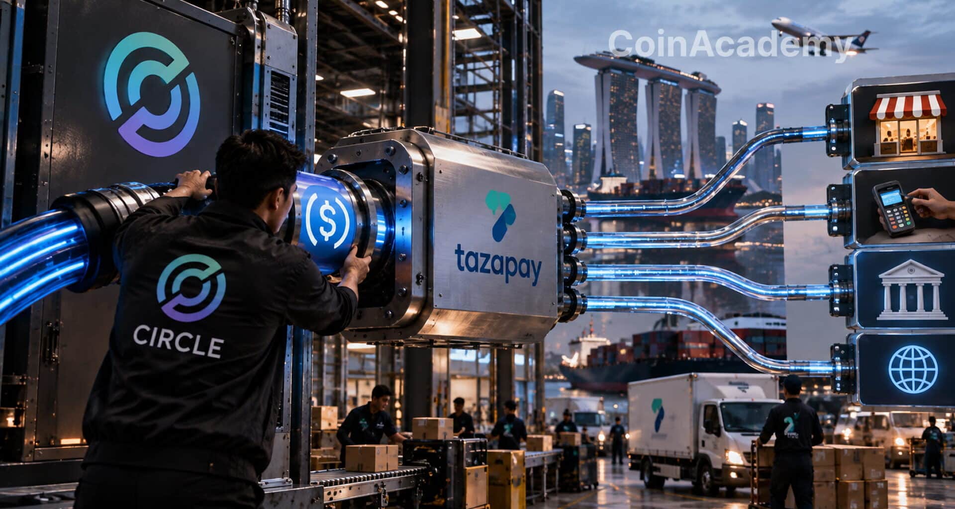 Circle tazapay usdc