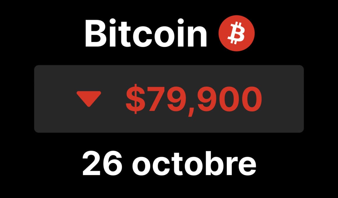 Bitcoin btc sous 80000
