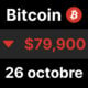 Bitcoin btc sous 80000