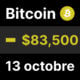 Bitcoin rebond 83